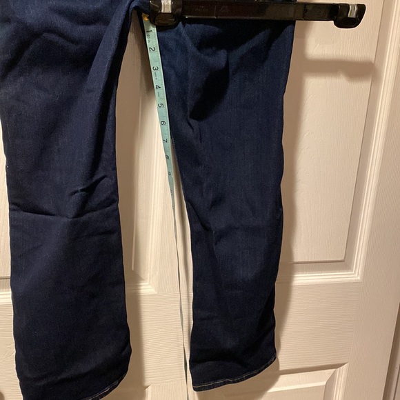 AG Adriano Goldschmied Tomboy Crop Straight Jeans Dark Blue 29 No distressing! - Picture 13 of 14